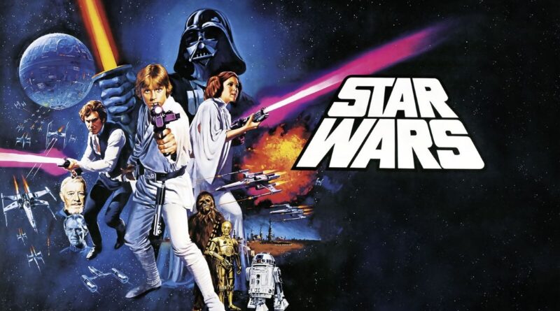 Poster oficial da saga Star Wars com os Jedi e naves espaciais para o site EntreNerd