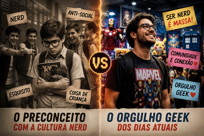 O Preconceito com a Cultura Nerd no Passado vs o Orgulho Geek dos Dias Atuais
